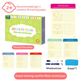 Childrens Drawing notebook -DIY Color Shape , Math Match Game Book ,Drawing Set  Learning Educational Toys For Children